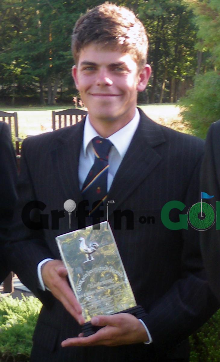 Elliot Groves 2009 Courage Trophy winner 